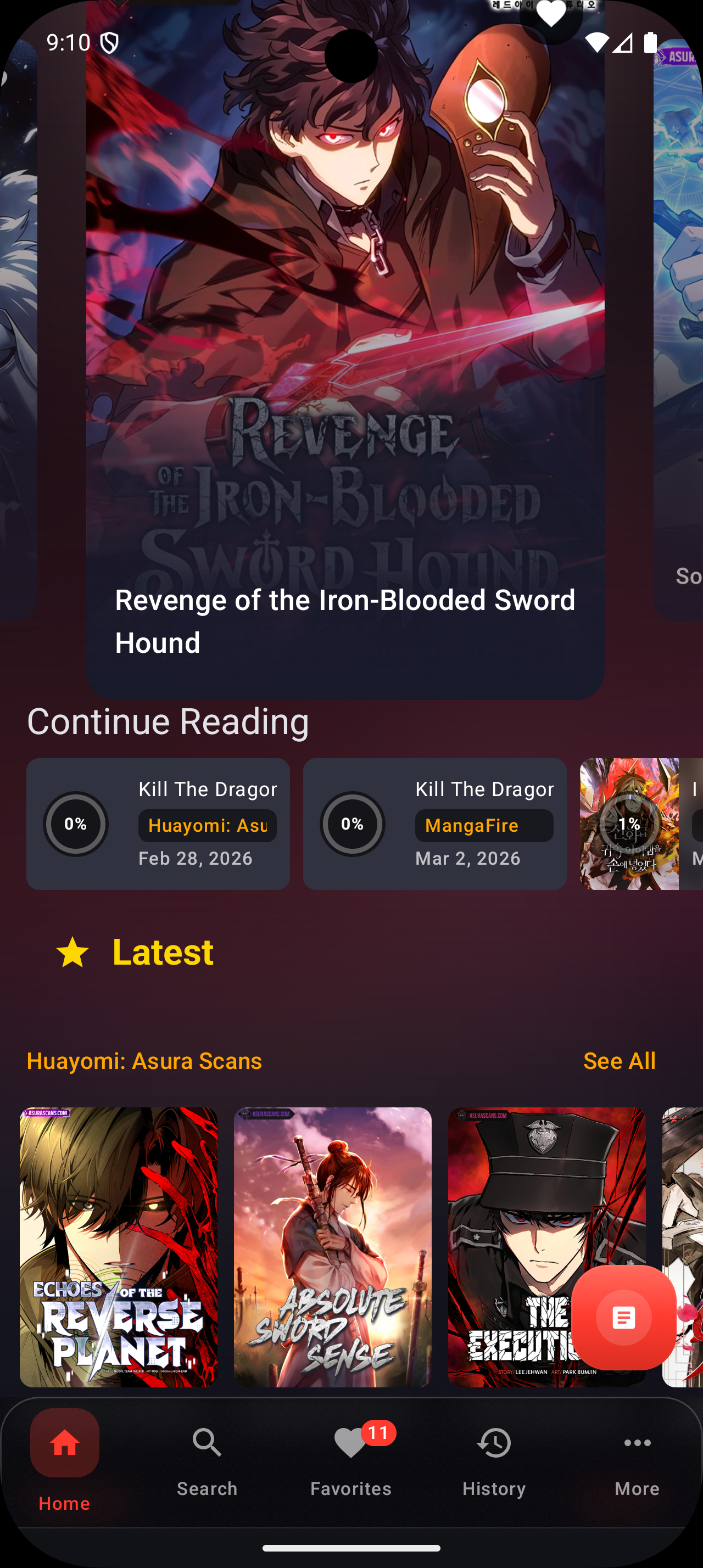 Huayomi — Home screen